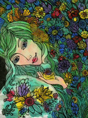 Rusanovska Art Monotype Ink Summer Gift 2024